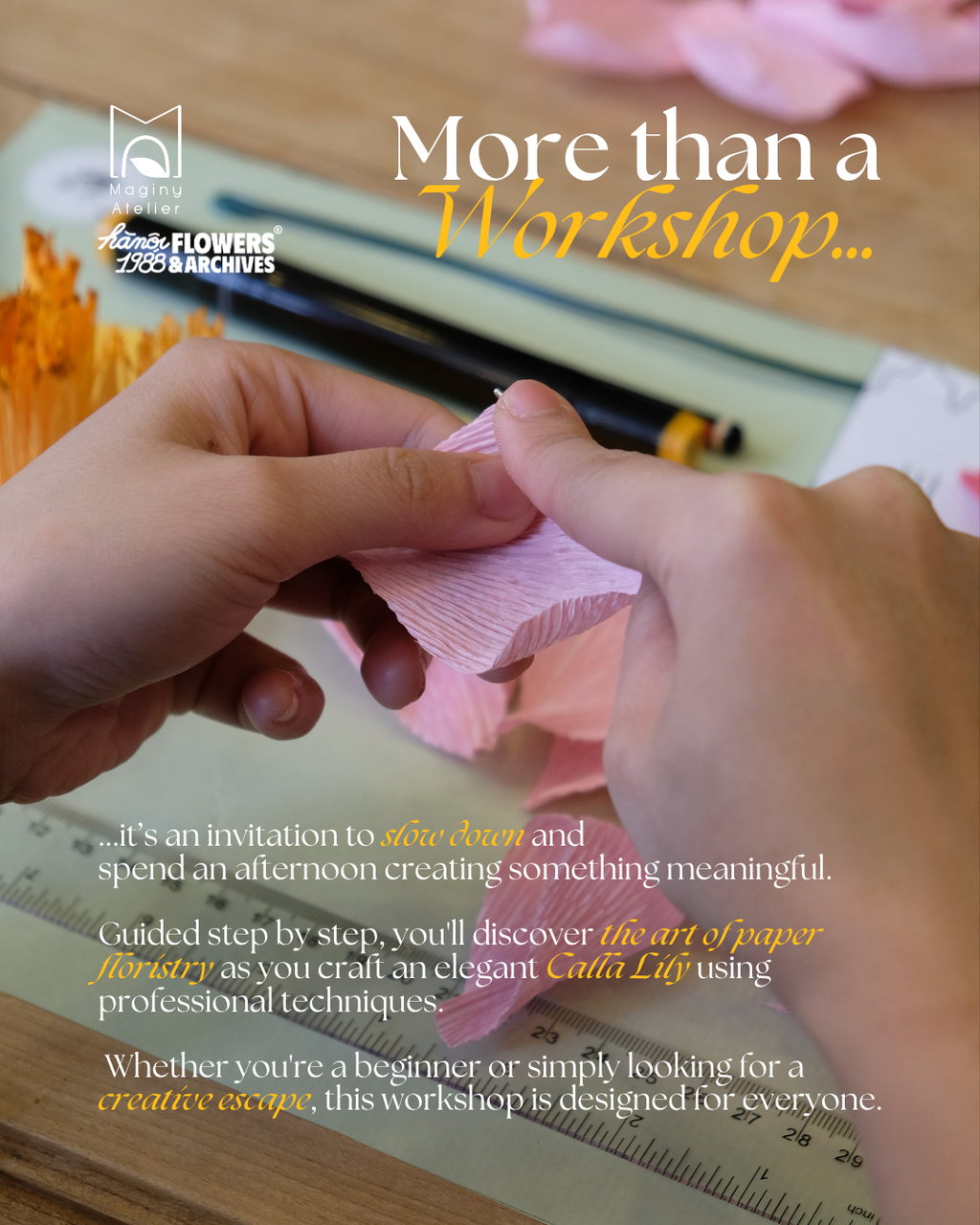 Summer Workshop: DIY Paper Calla Lily