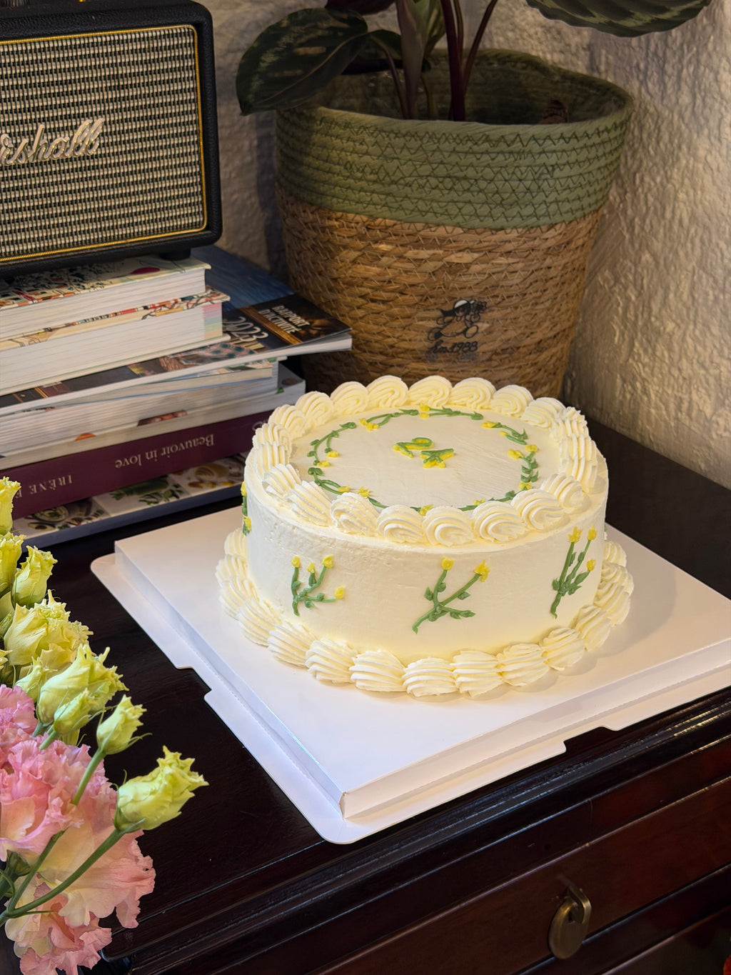 Gâteau Fleur Vintage