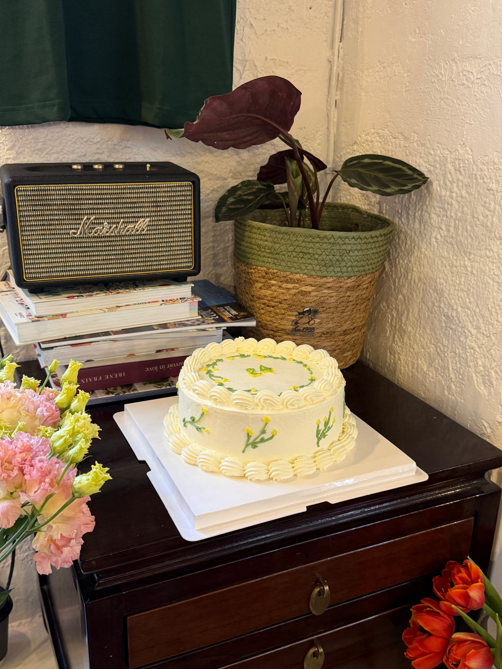 Gâteau Fleur Vintage