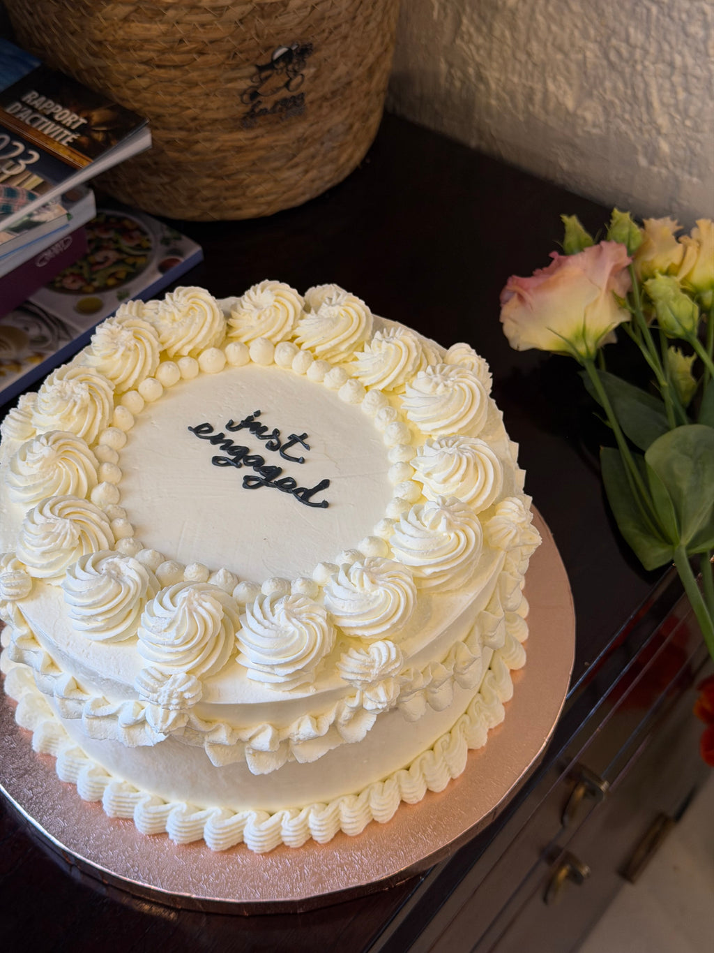 Gâteau Vintage Blanc