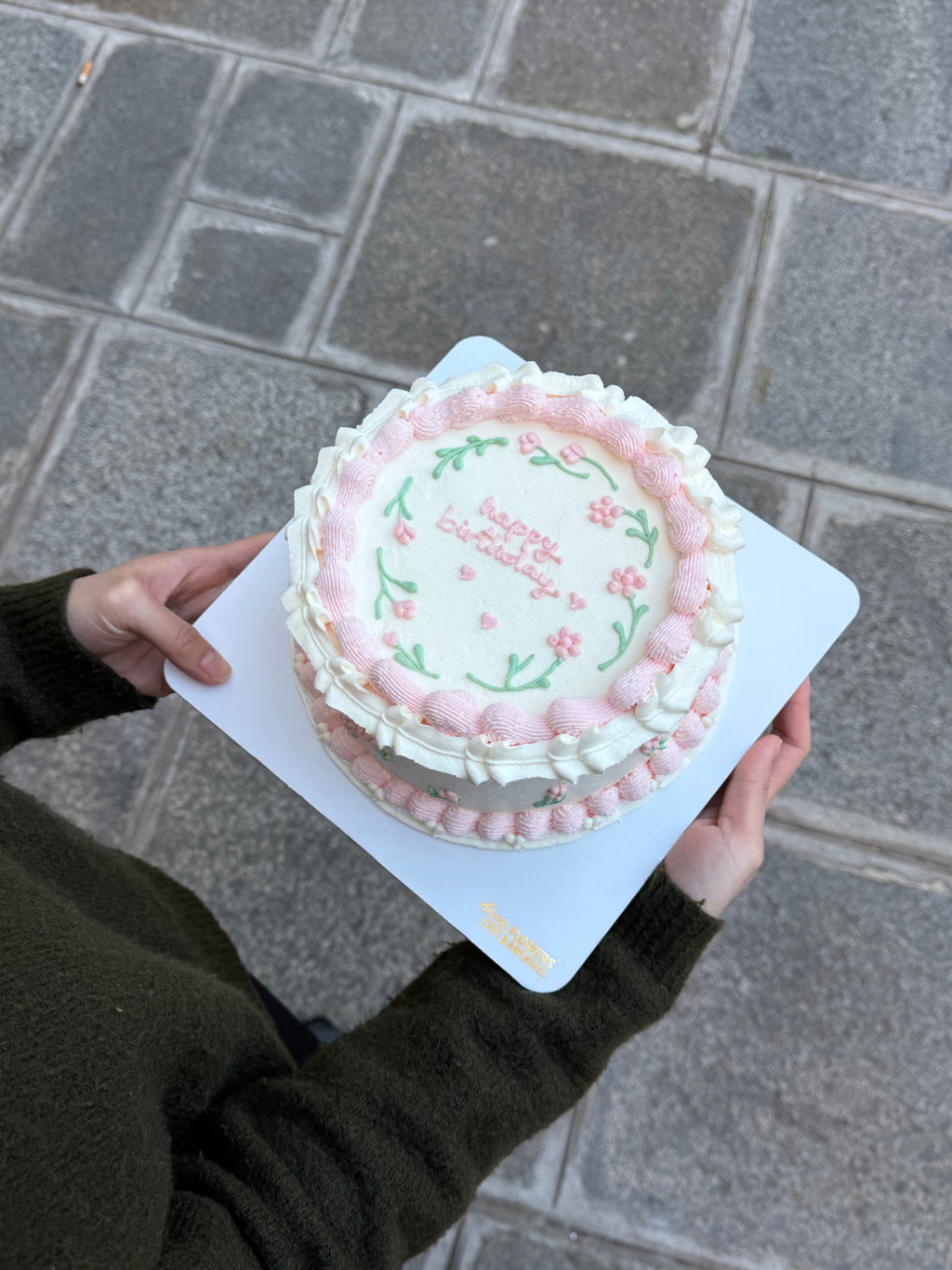 Gâteau Vintage Floral