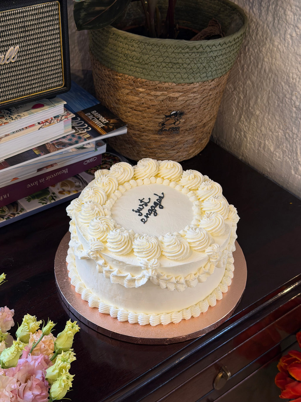 Gâteau Vintage Blanc