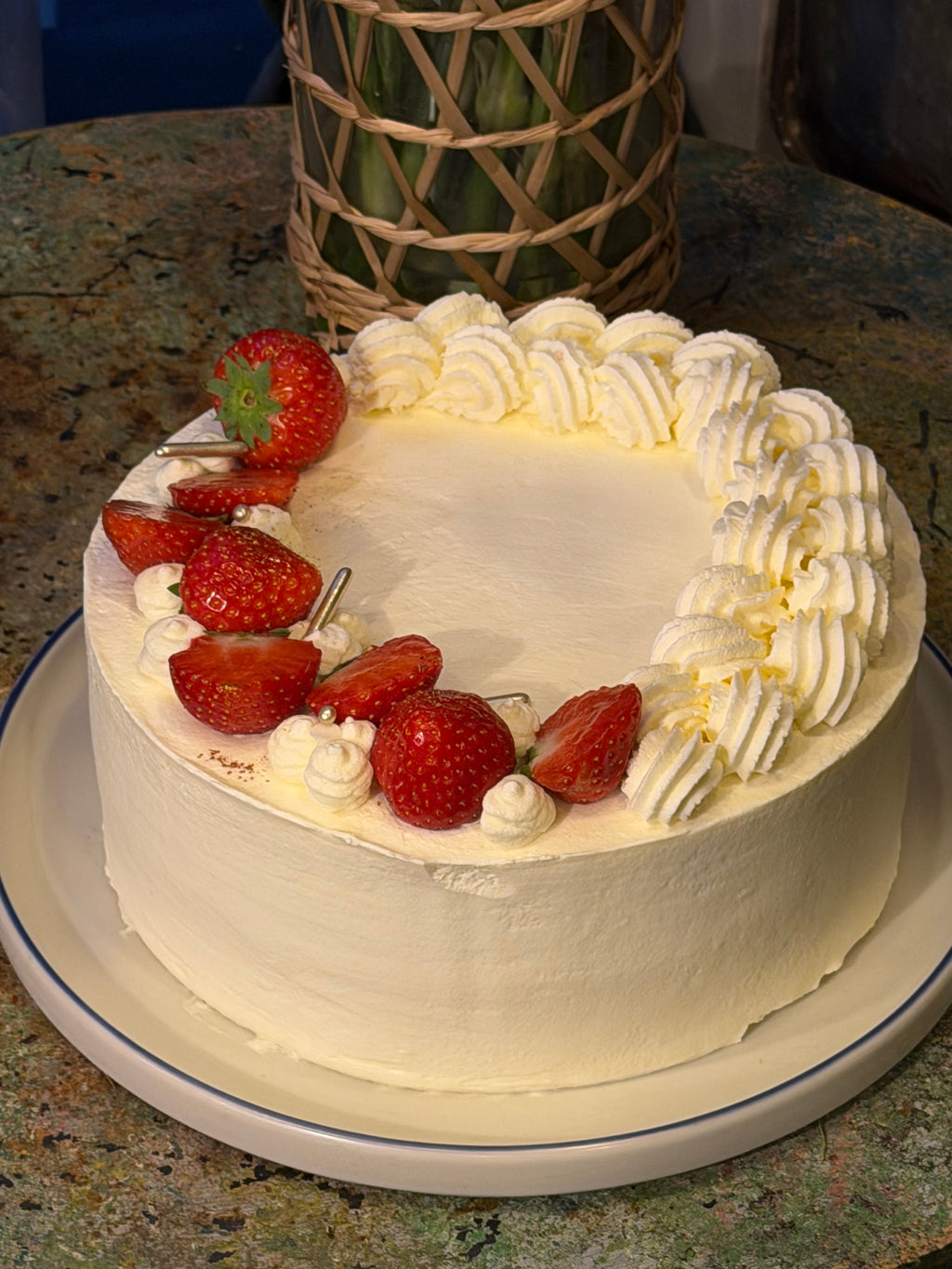Gâteau Fraise Élégante